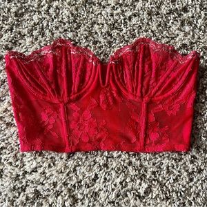 VS red lace corset bra ❤️✨